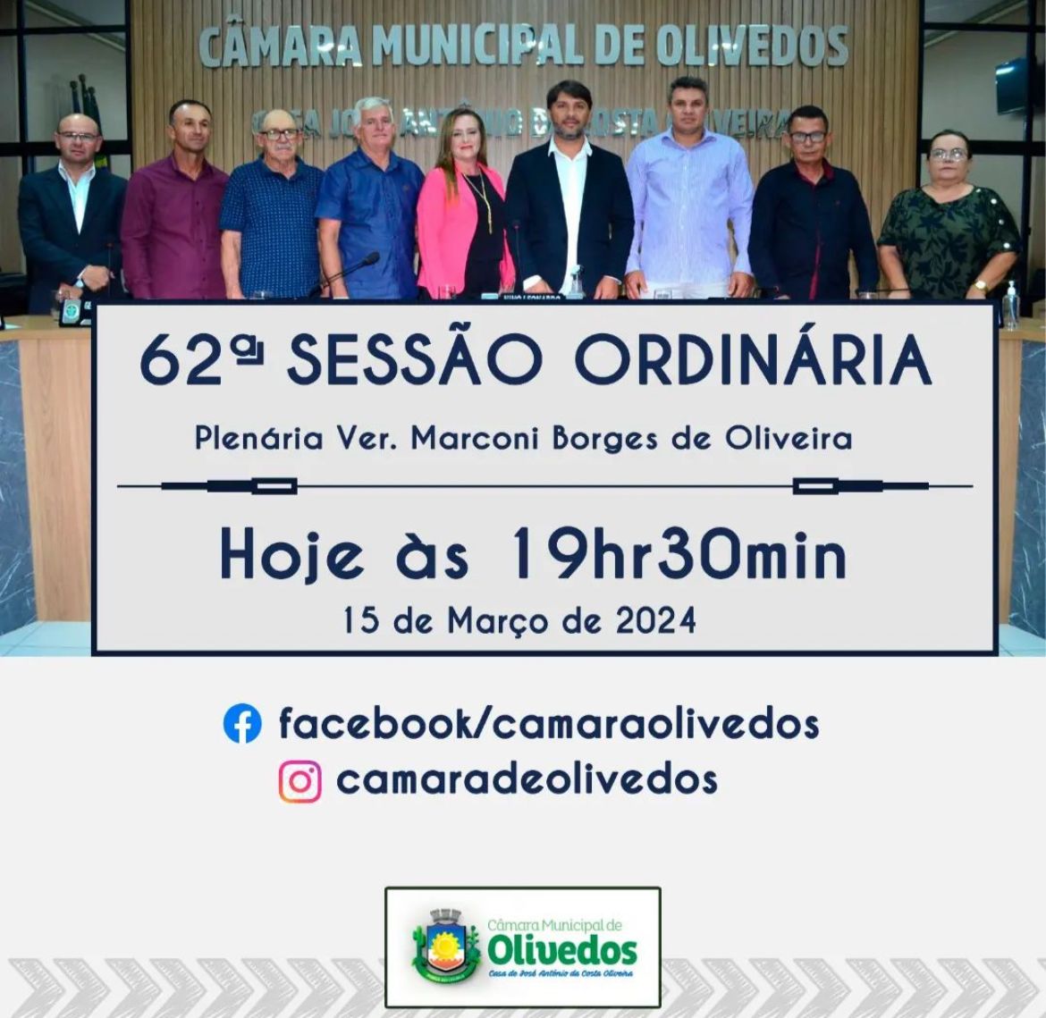 62ª Sessão Ordinária 