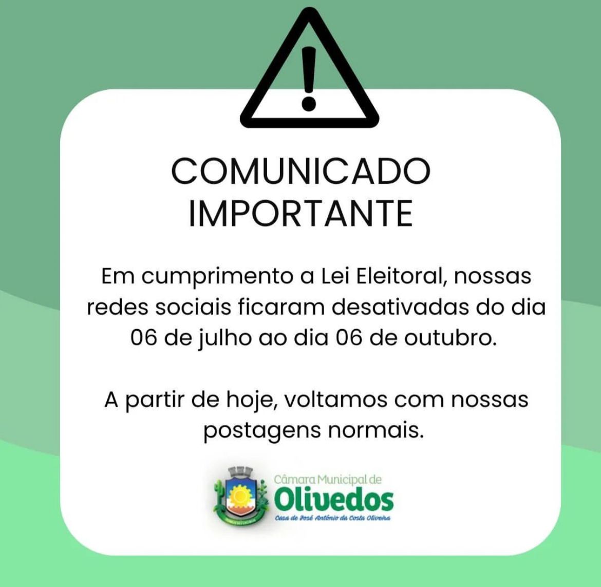 Comunicado Importante!